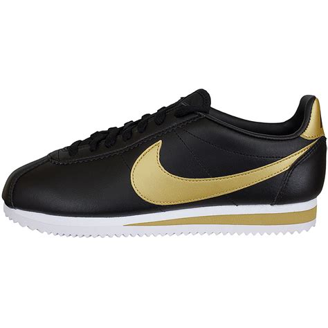 nike cortez damen schwarz leder ladenzeile|Nike Cortez sneakers.